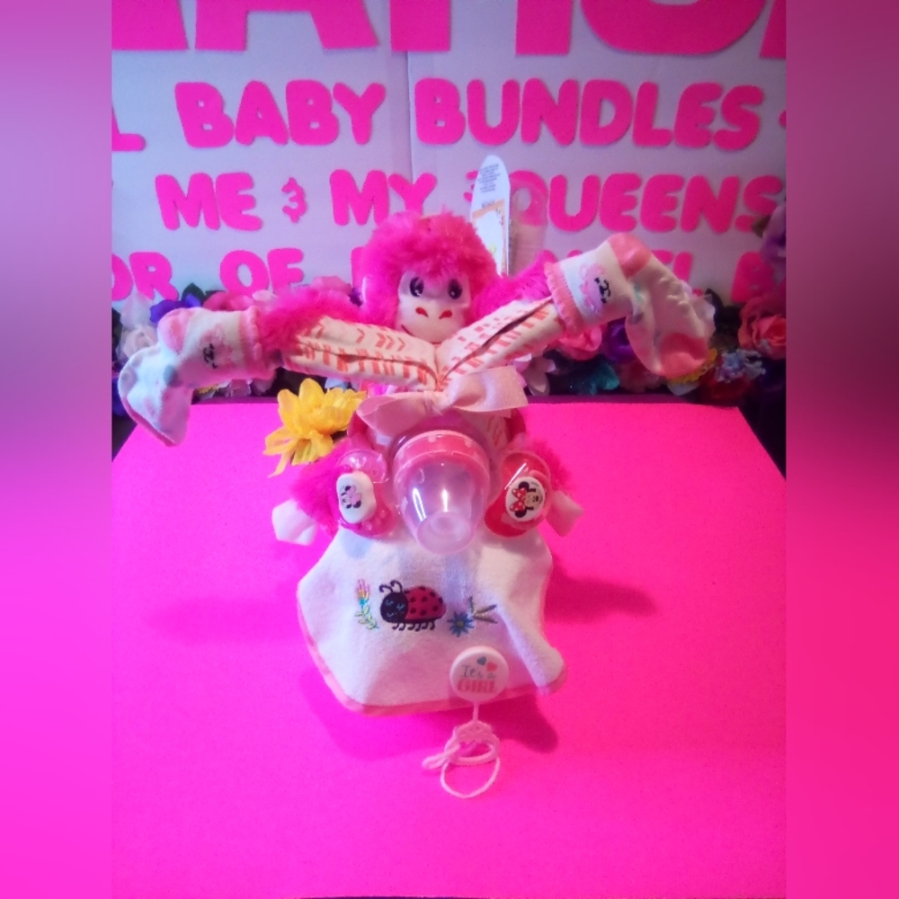 #151👉🏼🚨 ALREADY GONE 🚨MOTORCYCLE DIAPER CAKE ("FOR A BABY GIRL") - Picture 4 of 10